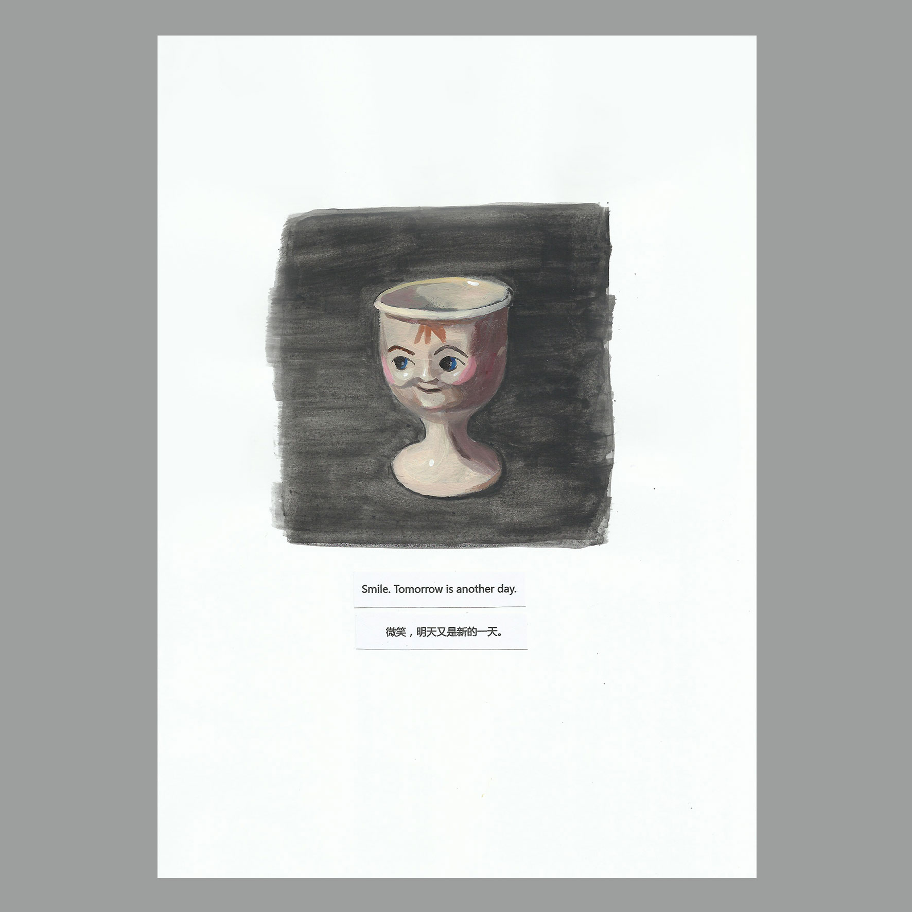 《So Lucky》Acrylic on paper